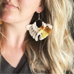 Macrame Earrings by @HalfwayHippieCA